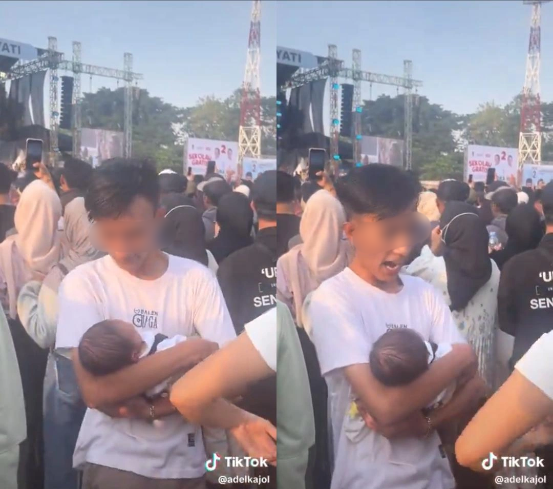 Ilustrasi bayi jalan-jalan. Freepik.