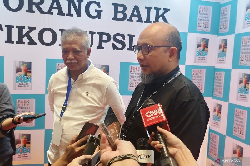 Wakil Kepala Satgassus Pencegahan Korupsi Polri Novel Baswedan (kanan). (ANTARA/Nadia Putri Rahmani)