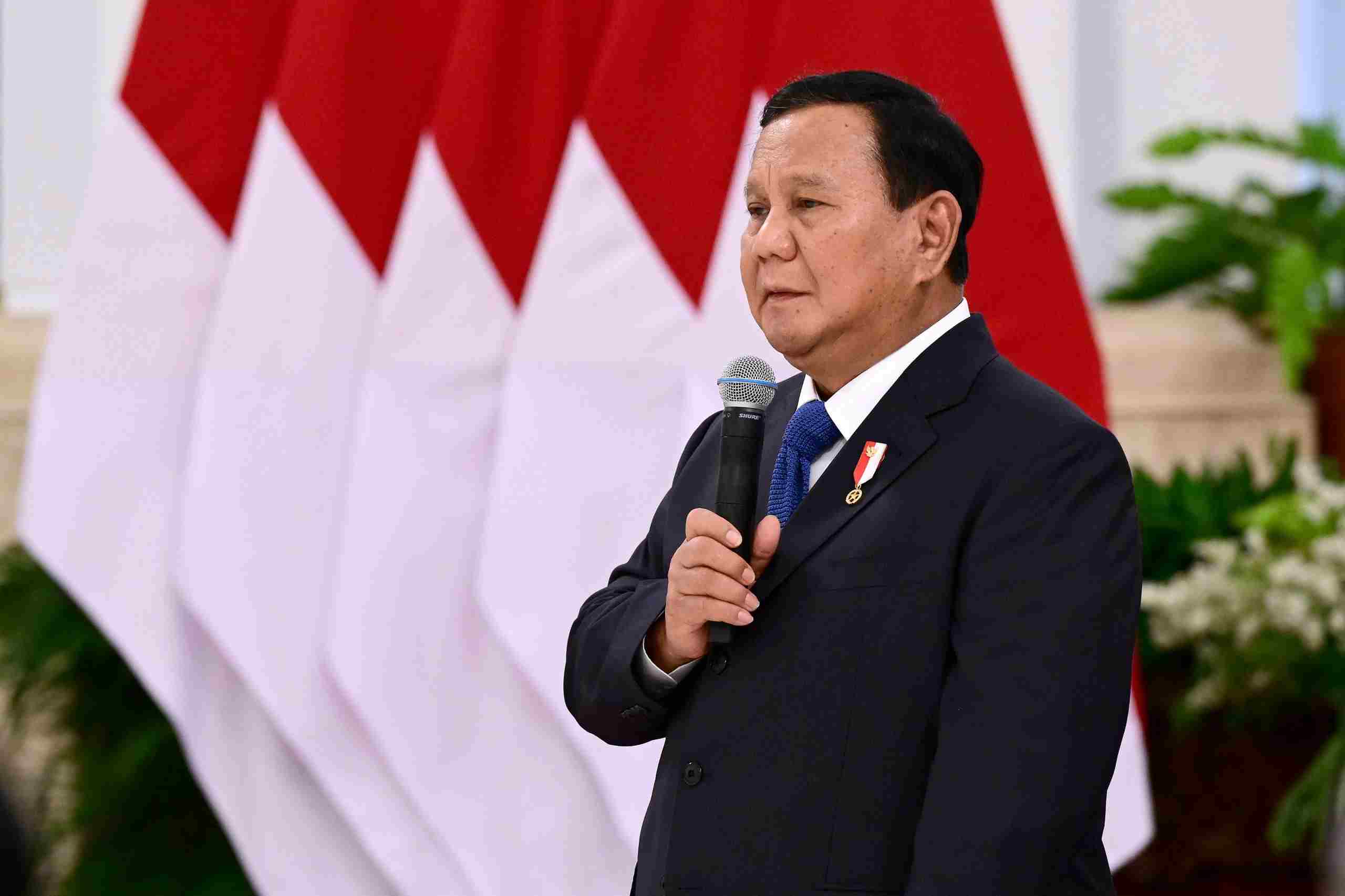Prabowo Subianto melontarkan sejumlah janji sejak dilantik menjadi Presiden RI. (Foto: BPMI Setpres/Muchlis Jr)