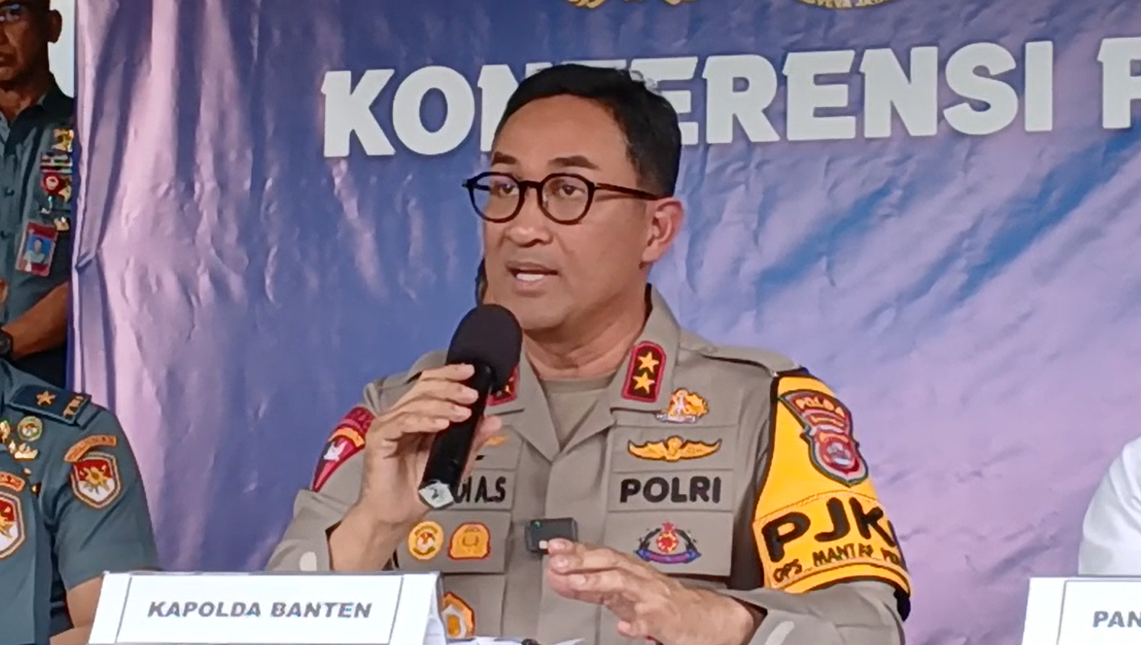 Kapolda Banten Irjen Suyudi Ario Seto menjelaskan proses etik di kasus pengabaian permintaan pendampingan di kasus bos rental Tangerang, Jakarta, Senin (6/1/2025). (Fakta.com/Dewi Yugi Arti) 