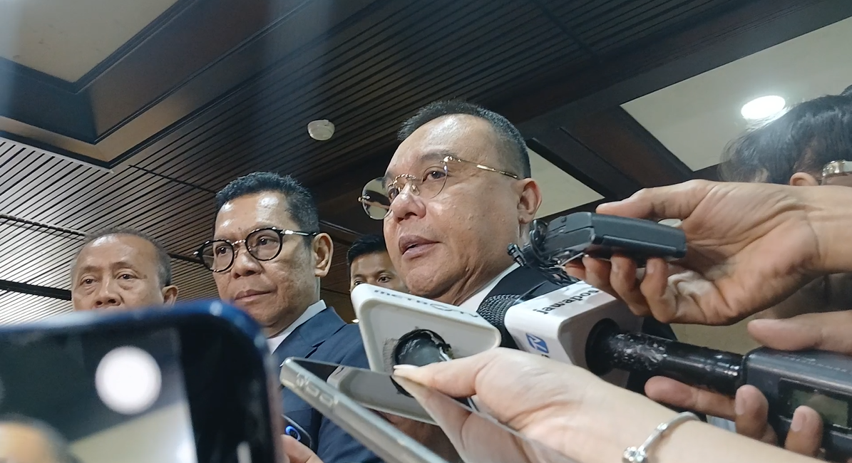 Wakil Ketua DPR Sufmi Dasco Ahmad mengklarifikasi soal kontroversi Tatib DPR. (Fakta.com/Yasmina Shofa)
