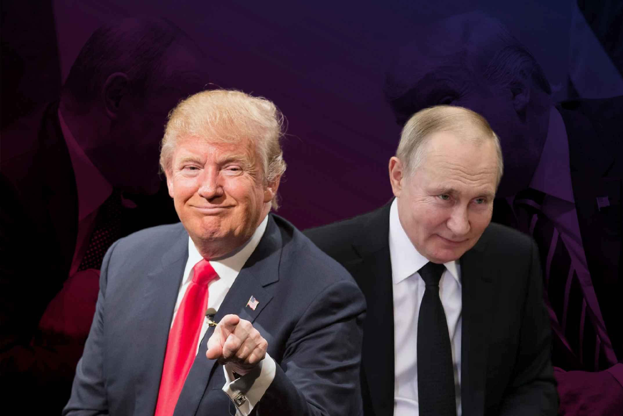 Ilustrasi Donald Trump dan Vladimir Putin. Ilustrasi Fakta.com/Rillo Hans