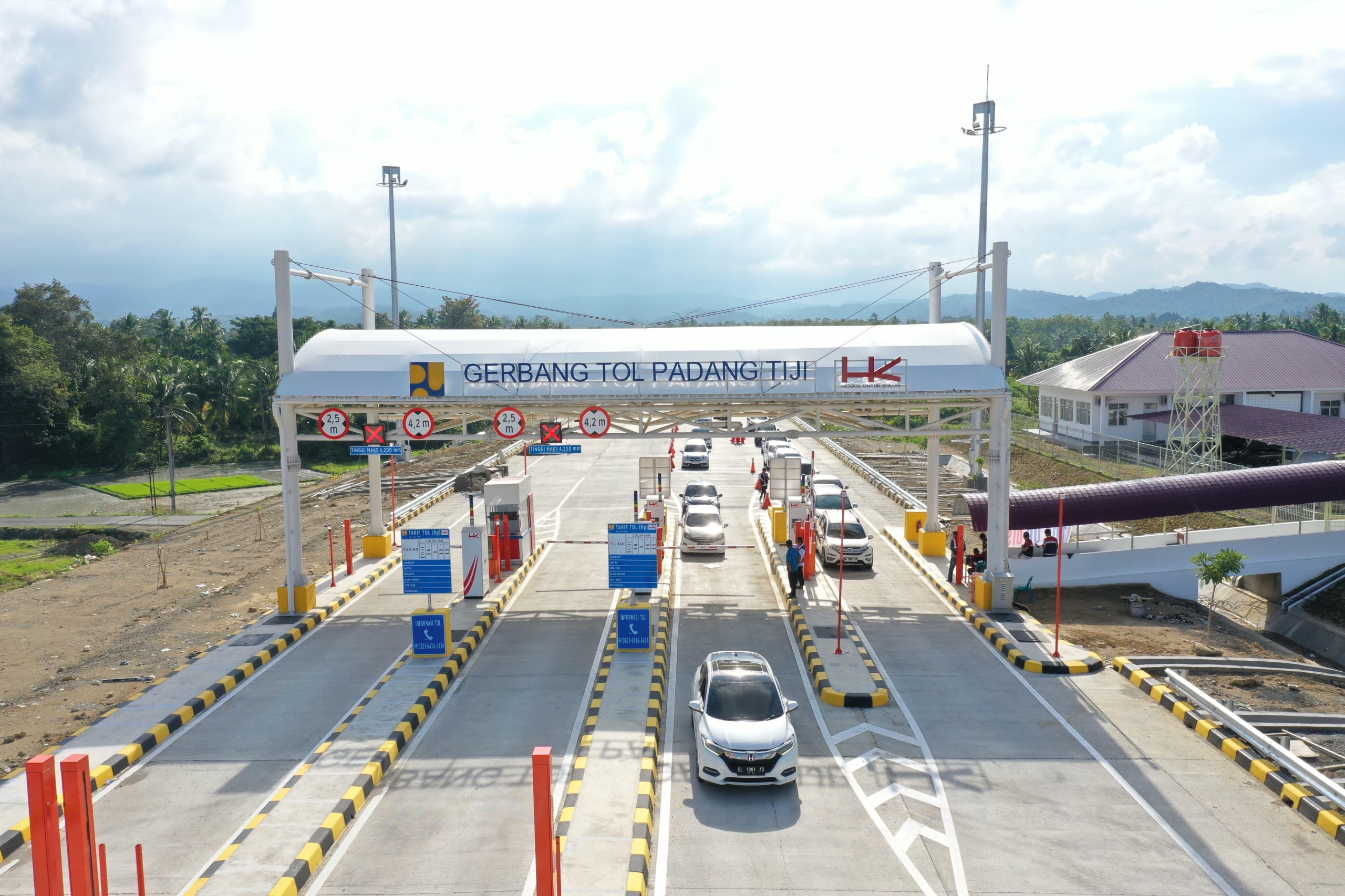 Ruas Tol Binjai - Langsa Seksi Tanjung Pura - Pangkalan Brandan dan Tol Kuala Tanjung - Indrapura yang dikelola Hutama Karya. (Dok. Hutama Karya)