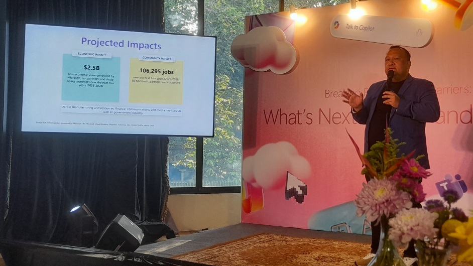Presdir Microsoft Indonesia Dharma Simorangkir, di Jakarta, Rabu (12/3/2025). (Fakta.com/A. H. Muzayyin)