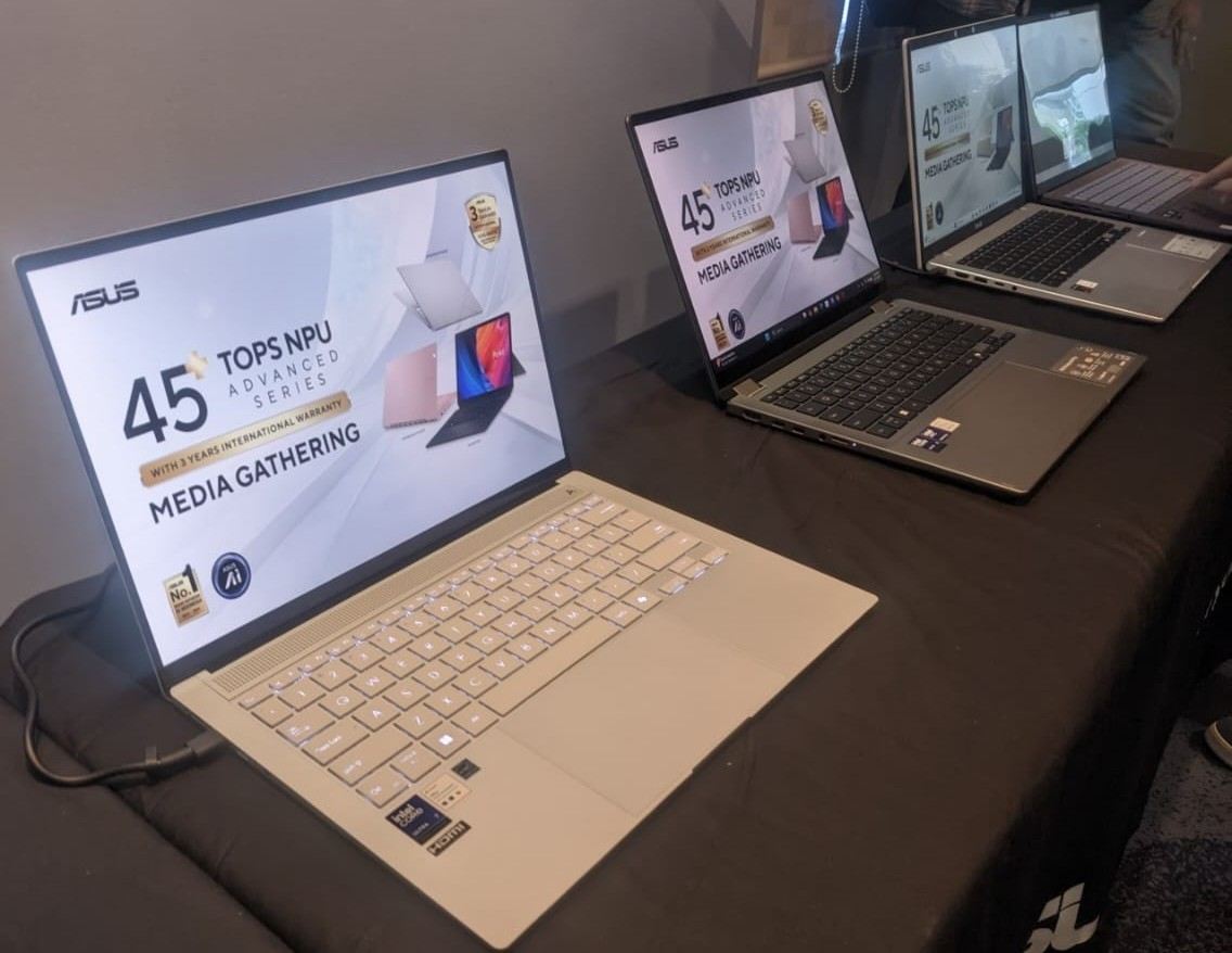 Deretan seri laptop ASUS 45+ TOPS dilengkapi NPU, Jakarta, Kamis (17/4/2025). (Fakta.com/Ghazy Rabbani)